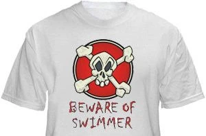 Beware Of Swimmer Youth T-Shirt (L, XL) 3 Beware Of Swimmer Youth T-Shirt (L, XL)