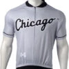 VOMAX MLB Chicago White Sox Men's Cycling Jersey, Silver, 4XL