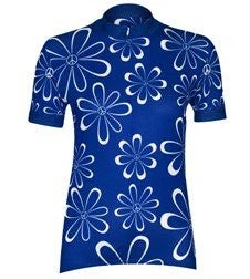 Peace Flower Women's Cycling Jersey (Small)