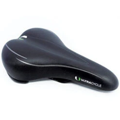 UltraCycle Junior Bicycle Saddle 250, Black 250 Mm X 155 Mm
