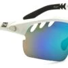 Optic Nerve Thujone2.0 Sunglasses, 3 Sets (Shiny White With Black Tips, Smoke With Zaio Green/Copper/Clear) -Cycling Gear 51Xi1OFxk6L. SL1166
