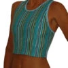Oomph! Women's Power Top, Blue Stripes (S, M, L)