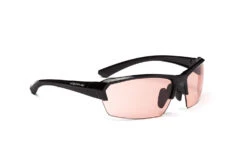 Optic Nerve Photochromatic Exilis PM Sunglasses, Shiny Black, Rose/Smoke Lens