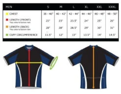 Citadel Bulldogs Men's Cycling Jersey (S, M, L, XL, 2XL) 7 Citadel Bulldogs Men's Cycling Jersey (S, M, L, XL, 2XL) -Cycling Gear Adrenaline Size Chart