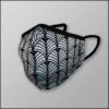 INKnBURN Silver Deco 3-Layer Face Mask 1 INKnBURN Silver Deco 3-Layer Face Mask -Cycling Gear Art Deco Silver 19502.1600216712