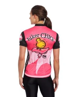 Biker Chick Cycling Jersey - Pink (S, M, L, XL) 7 Biker Chick Cycling Jersey - Pink (S, M, L, XL) -Cycling Gear Biker Chick Pink Back