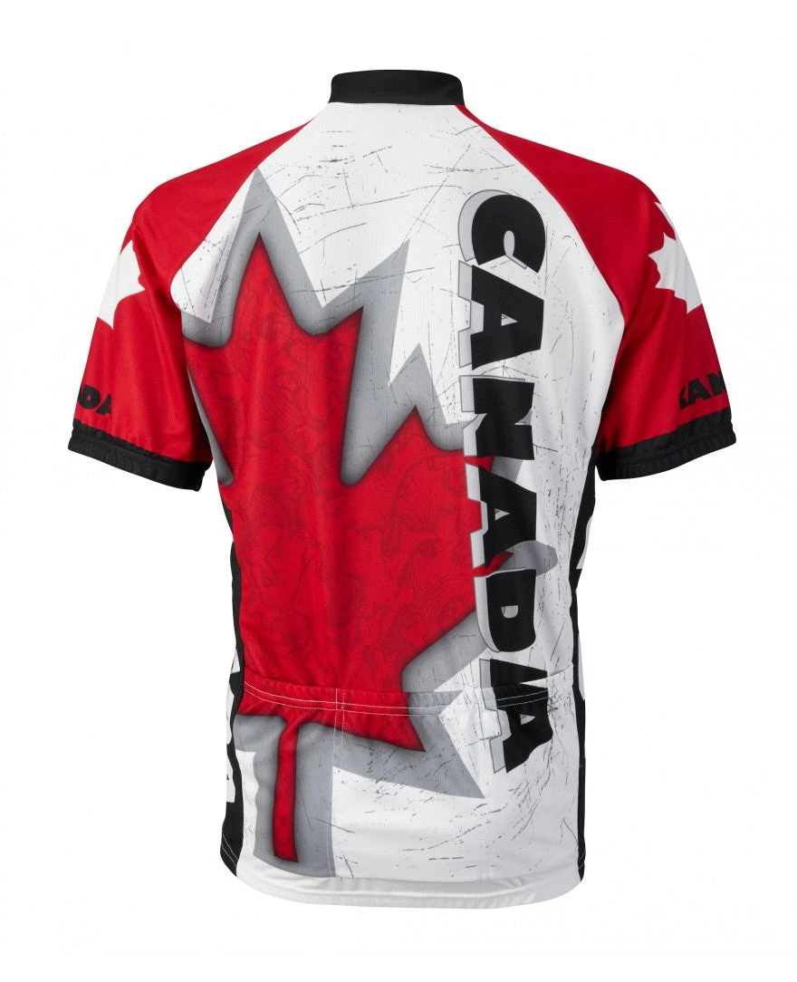 Canada Maple Leaf Men's Cycling Jersey (S, M, L, XL, 2XL, 3XL) 4 Canada Maple Leaf Men's Cycling Jersey (S, M, L, XL, 2XL, 3XL) - Image 2