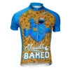 Sesame Street Cookie Monster Freshly Baked Men's Cycling Jersey (S, 3XL) -Cycling Gear Freshly Baked 3