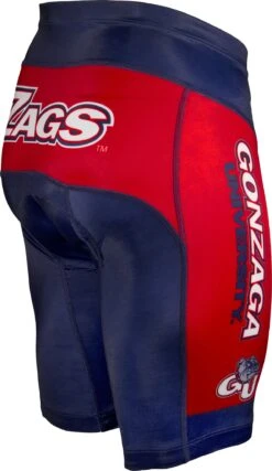Gonzaga Bulldogs Men's Cycling Shorts (S, M, XL, 2XL) -Cycling Gear GonzagaShort Back
