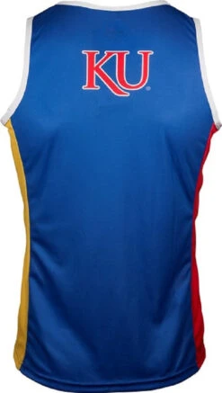 Kansas University Jayhawks Men's UN/TRI Singlet (XS, S, XL, 2XL, 3XL) 5 Kansas University Jayhawks Men's UN/TRI Singlet (XS, S, XL, 2XL, 3XL) -Cycling Gear Kansas RUN Back