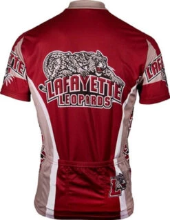 Lafayette College Leopards Men's Cycling Jersey (S, M, 2XL) -Cycling Gear Lafayette Jersey Back