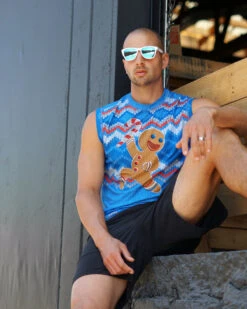 INKnBURN Men's Fast Cookie Sweater Vest Sleeve Tech Shirt (Large) -Cycling Gear M FAST COOKIE SWEATER VEST TECH SHIRT 5