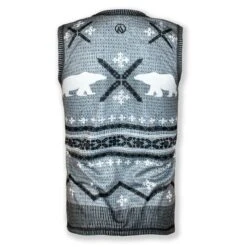 INKnBURN Men's Polar Bear Sleeveless Sweater Vest Tech Shirt (S, L, XL, 2XL) -Cycling Gear M Polar Bear Sleevelesss Shirt Back 67321.1632951288