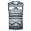 INKnBURN Men's Polar Bear Sleeveless Sweater Vest Tech Shirt (S, L, XL, 2XL) 2 INKnBURN Men's Polar Bear Sleeveless Sweater Vest Tech Shirt (S, L, XL, 2XL) -Cycling Gear M Polar Bear Sleevelesss Shirt Front 86313.1632951281