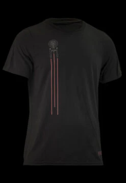 Star Trek Warp Factor Men's Tech Shirt (S, M, L, XL, 2XL) -Cycling Gear Mens 45 Red