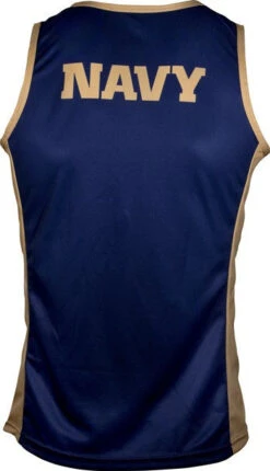 US Navy Midshipmen RUN/TRI Singlet (XL, 2XL) -Cycling Gear Navy RUN Back