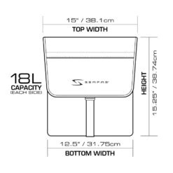 Serfas Double Bicycle Pannier Bag - PB-2B (Brown) -Cycling Gear PB 2 Dimensions