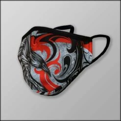 INKnBURN Raven 3-Layer Face Mask