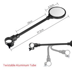 Bike Handlebar Rear View Mirror With Long Neck 360 Degree (1 Mirror) -Cycling Gear S1971a2626e1042b5b4078fcf325b31633