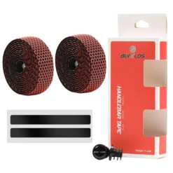 BUCKLOS Professional Webbed Silicone Handlebar Tape -Cycling Gear S3d19c8412d9a48b4851cb5c6b844b452Y