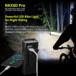 NATFIRE 5200mAh Bicycle Headlight With Digital Battery Indicator (USB Rechargeable) -Cycling Gear S54106917316d4a44a3707942809c85e2T 18e19440 00e5 4210 a25a 0d916d1b2ba4