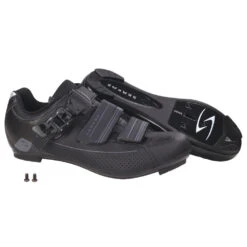 Serfas Men’s Road Bike Leadout Buckle Cycling Shoes (SMR-501B & SMR-501W) -Cycling Gear SMR 501 B