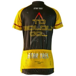 Star Trek Command Gold Women's Cycling Jersey (S, M, L, XL, 2XL) -Cycling Gear STC W rear
