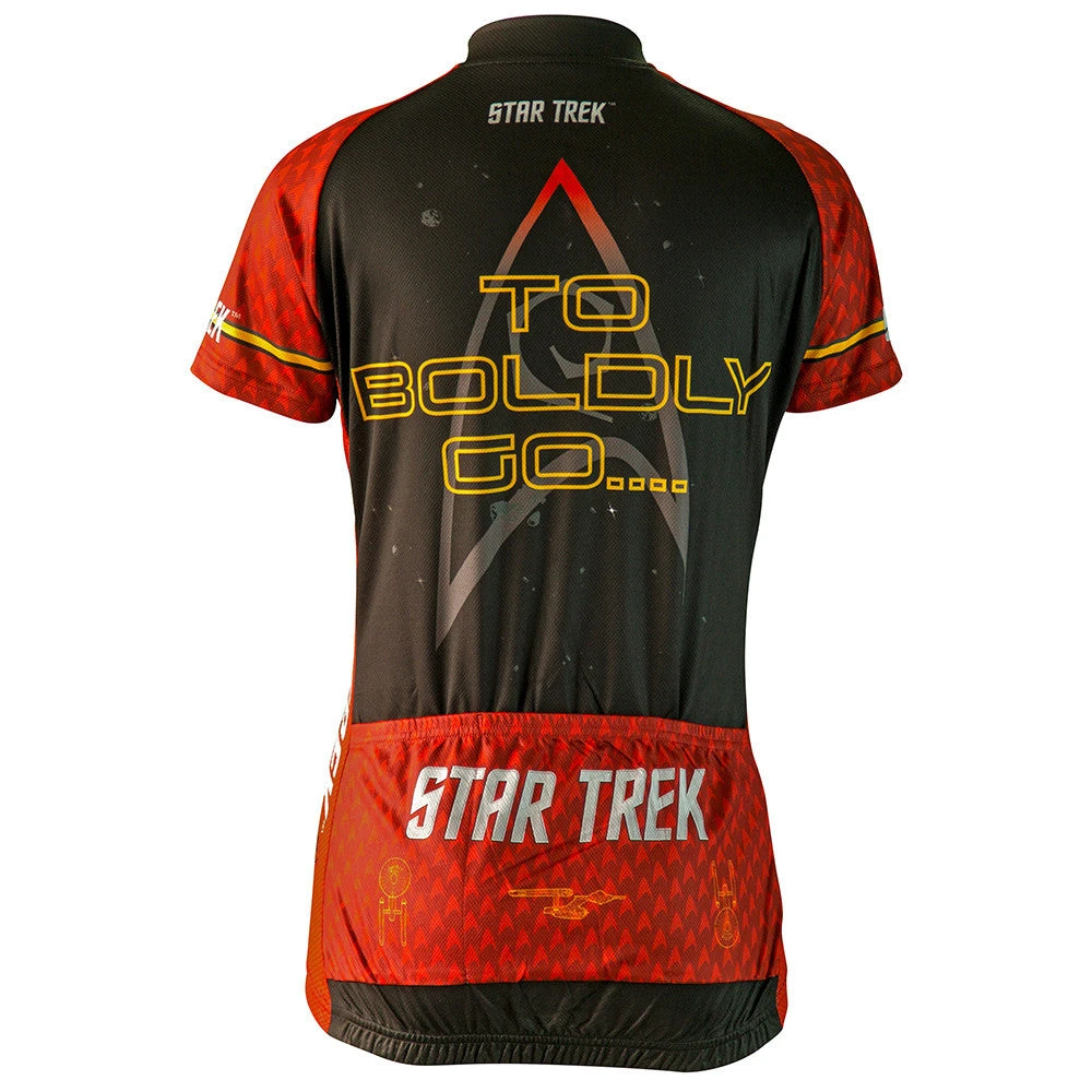 Star Trek Women's Engineering Red Cycling Jersey (S, M, L, XL) 5 Star Trek Women's Engineering Red Cycling Jersey (S, M, L, XL) - Image 3