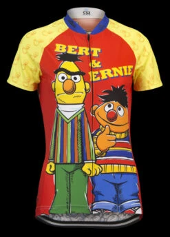 Sesame Street Bert & Ernie Women's Cycling Jersey (S, M, L, XL, 2XL) -Cycling Gear Sesame Street Bert Ernie ladies Front 1024x1024 f0972d0a 9c46 4254 bad8 19e49a9d3477