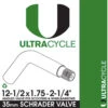 ULTRACYCLE Schrader Valve Bicycle Tire Inner Tube 2-1/2'' X 2-1/4'' 35 Mm (70 Degree Valve) 101 Grams -Cycling Gear UC Tube 45 012 1170 d7495cfb a7e6 4f31 a411 9d7850e12498