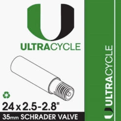ULTRACYCLE Schrader Valve Bicycle Tire Inner Tube -Cycling Gear UC Tube 45 024 1118