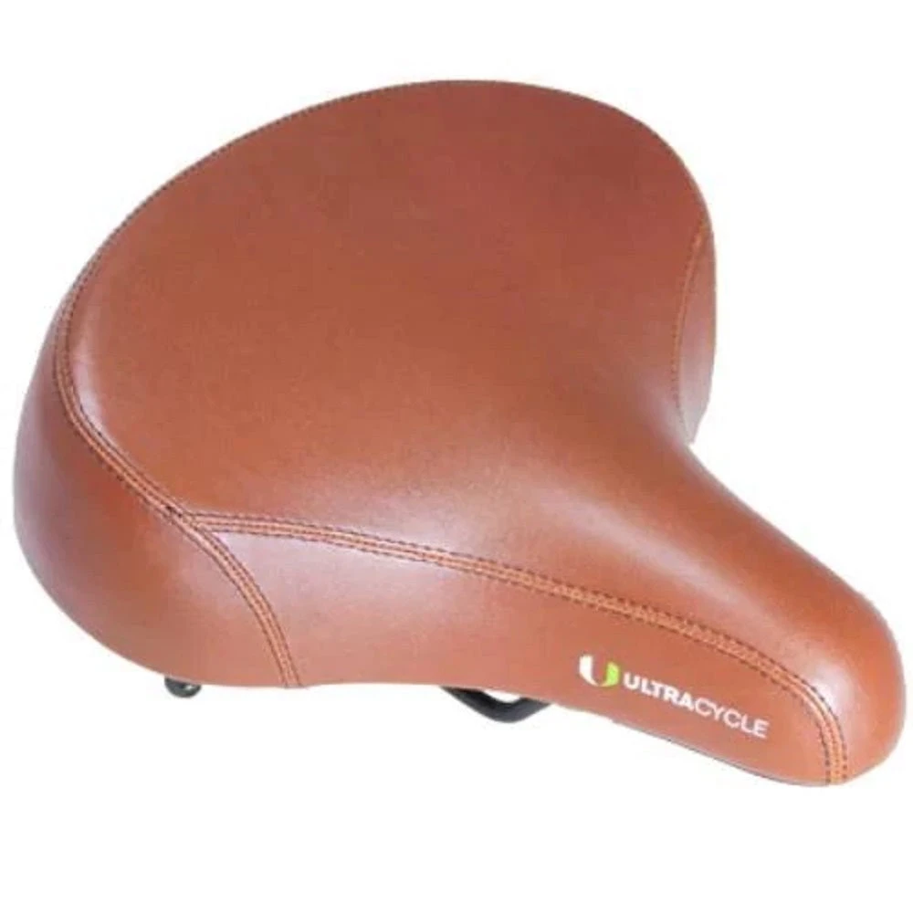 Ultracycle Cruiser Vinyl Gel 300 Saddle - Brown 3 Ultracycle Cruiser Vinyl Gel 300 Saddle - Brown