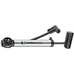 Hand Thrust 80 Psi Air Pump With Hose, Silver