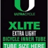 Ultracycle X-Lite Extra Light Tube - 26'' X 1'' (650c), 60 Mm Presta Valve -Cycling Gear UltracycleX LiteExtraLightTube