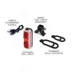 Serfas TSC-7 True Series 600C/130 Combo -Cycling Gear VulcanTailLight Contents 1000x1000 WEB