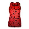 INKnBURN Women's Ladybug Singlet (Medium) -Cycling Gear W Ladybug Singlet Front 75829.1615398671