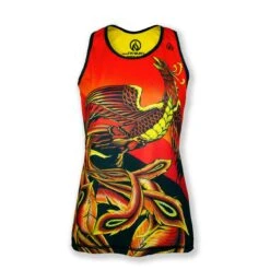 INKnBURN Women's Phoenix Singlet (XS, 2XL) -Cycling Gear W Phoenix Singlet Front 28441.1621793051