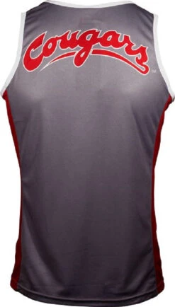 Washington State Cougars Men's RUN/TRI Singlet (XL, 2XL, 3XL) 5 Washington State Cougars Men's RUN/TRI Singlet (XL, 2XL, 3XL) -Cycling Gear WSU RUN BACK