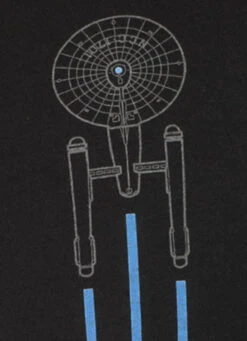 Star Trek Warp Factor Men's Tech Shirt (S, M, L, XL, 2XL) -Cycling Gear Warp Factor close up