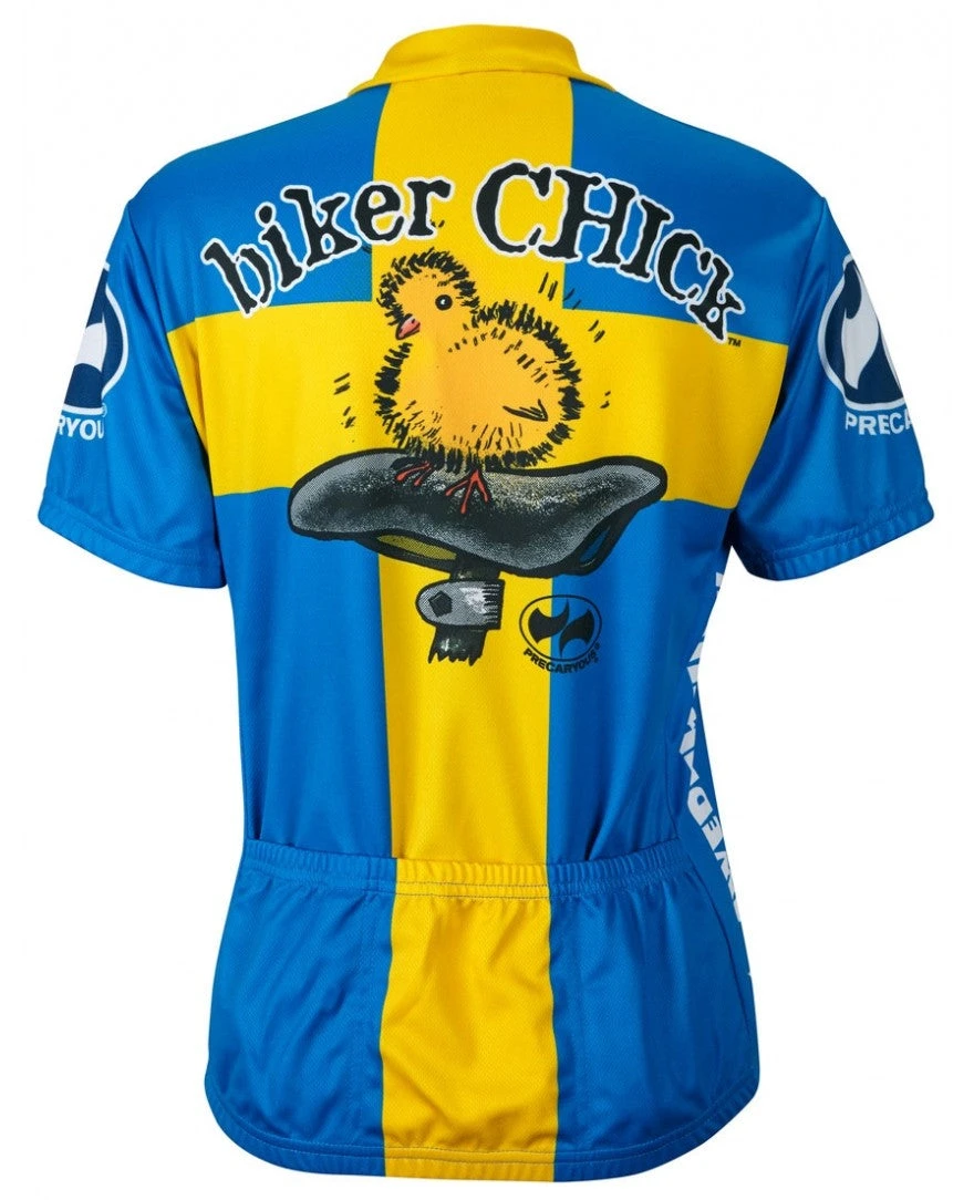Swedish Biker Chick Women's Cycling Jersey (S, M, L, XL) 4 Swedish Biker Chick Women's Cycling Jersey (S, M, L, XL) - Image 2