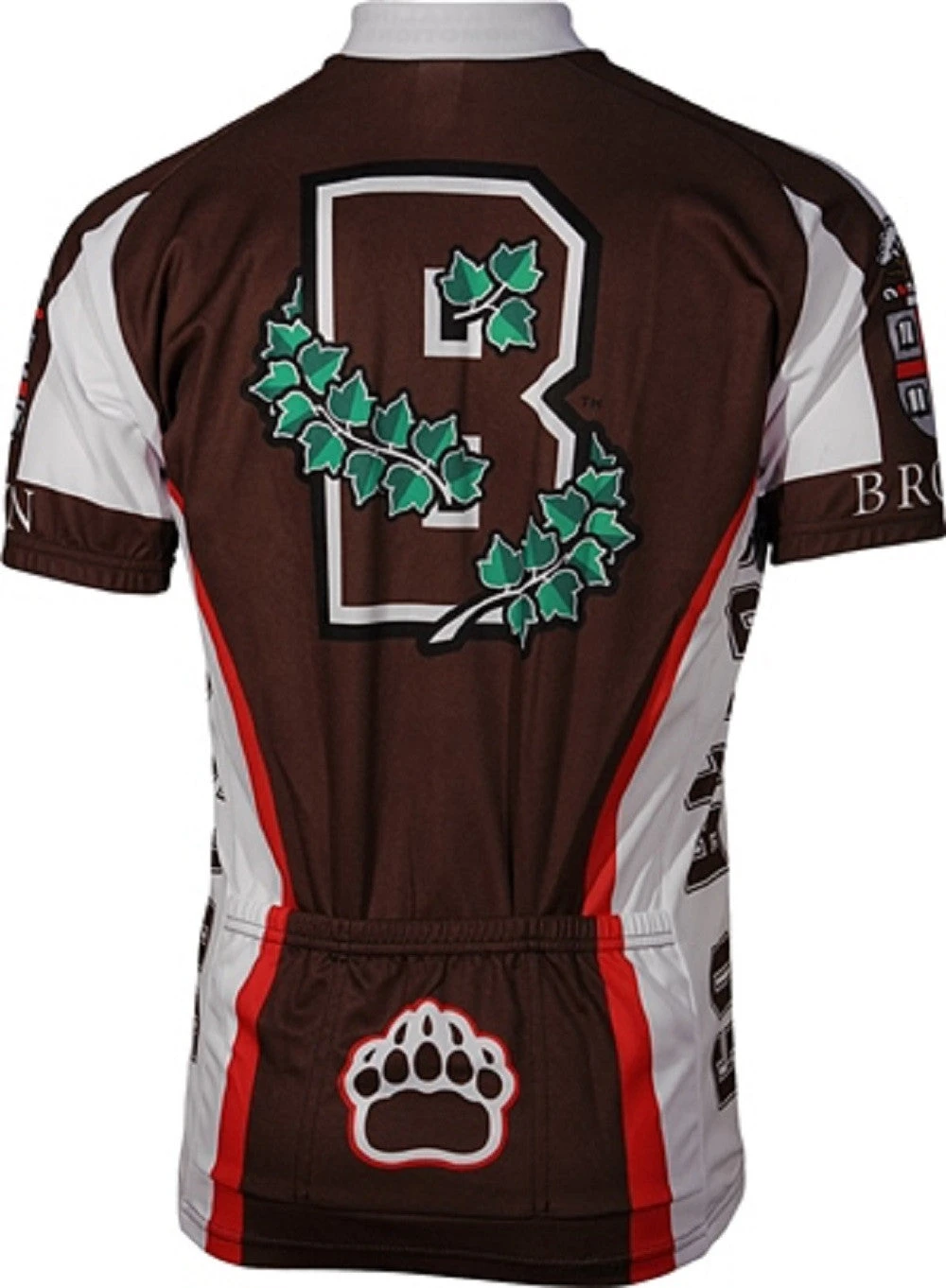 Brown University Bears Men's Cycling Jersey 2XL 4 Brown University Bears Men's Cycling Jersey 2XL - Image 2