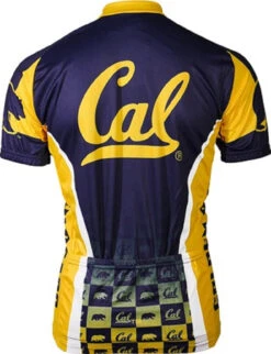 California Berkeley Golden Bears Men's Cycling Jersey (S, M, L, XL, 2XL, 3XL) -Cycling Gear cal jersey back