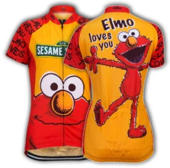 Sesame Street Elmo Women's Cycling Jersey (S, M, L, XL, 2XL)