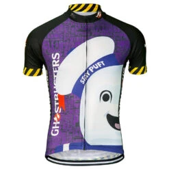 Ghostbusters Stay Puft Men's Cycling Jersey MEDIUM - 50% OFF! -Cycling Gear gbm m front