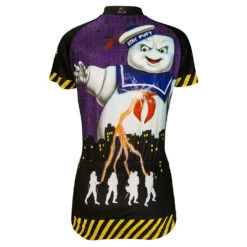 Ghostbusters Stay Puft Women's Cycling Jersey (S, M, L, XL, 2XL) -Cycling Gear gbm w rear 1024x1024 a52e29e4 18f5 46b3 b56b 453a20675c87