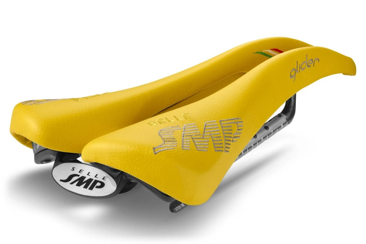 Selle SMP Glider Pro Saddle With Carbon Rails, Yellow 3 Selle SMP Glider Pro Saddle With Carbon Rails, Yellow