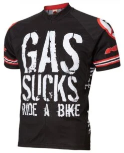 Gas Sucks Men's Cycling Jersey (Small)