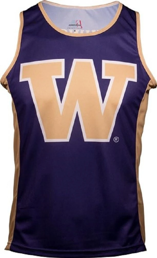 Washington Huskies Men's RUN/TRI Singlet (XS, S, M, L, 3XL) 3 Washington Huskies Men's RUN/TRI Singlet (XS, S, M, L, 3XL)
