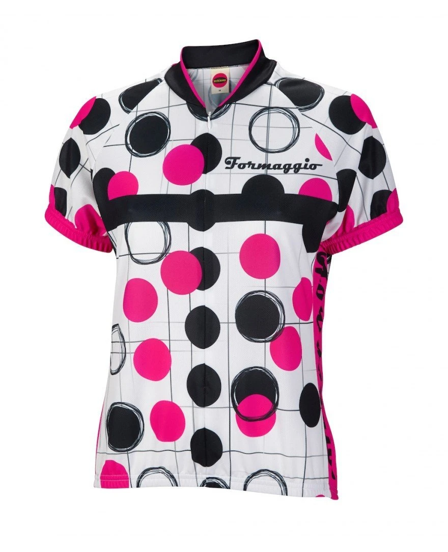 Formaggio Dots Women's Cycling Jersey X-Large 3 Formaggio Dots Women's Cycling Jersey X-Large