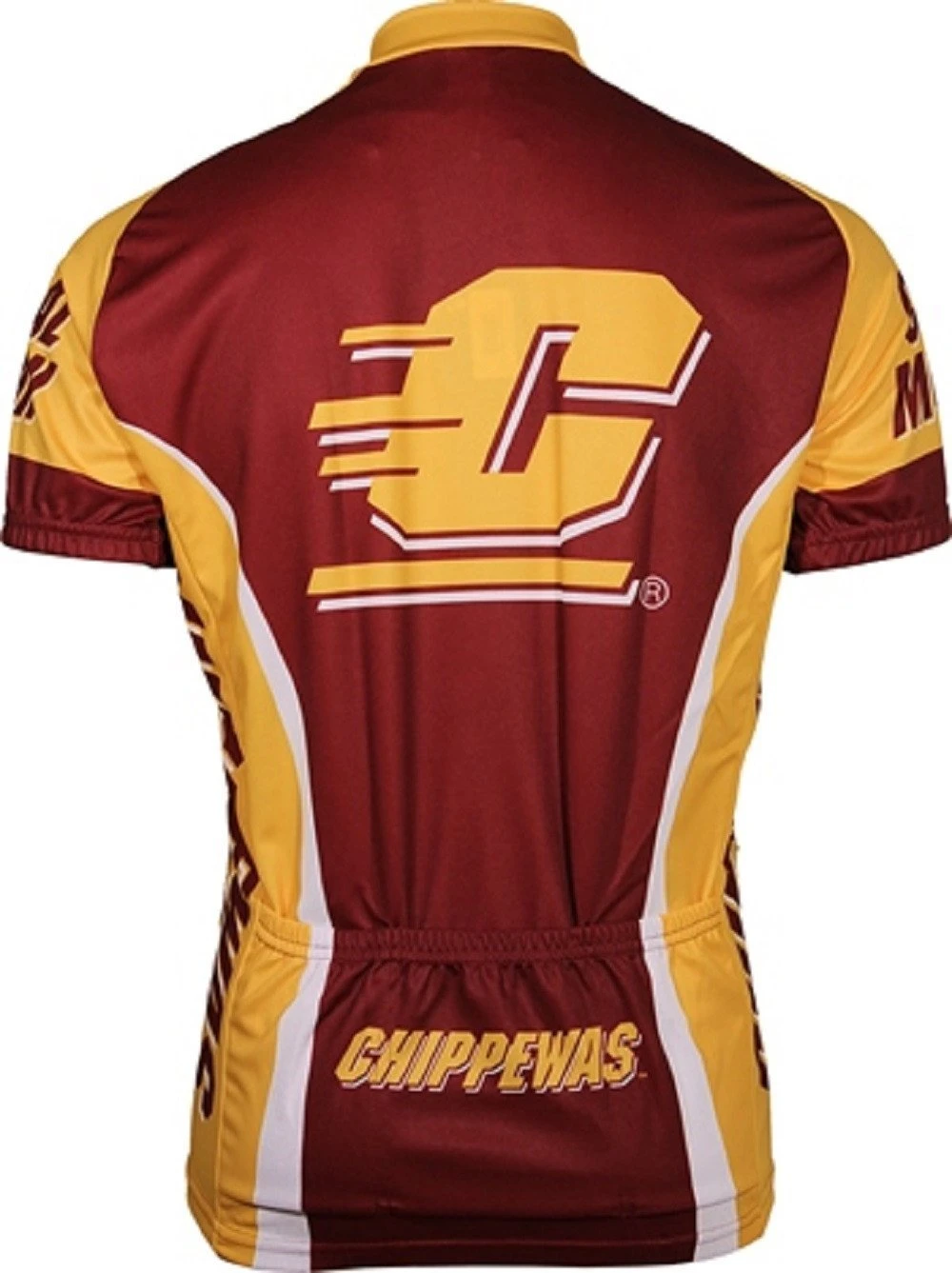 Central Michigan Chippewas Men's Cycling Jersey (S, 3XL) 4 Central Michigan Chippewas Men's Cycling Jersey (S, 3XL) - Image 2